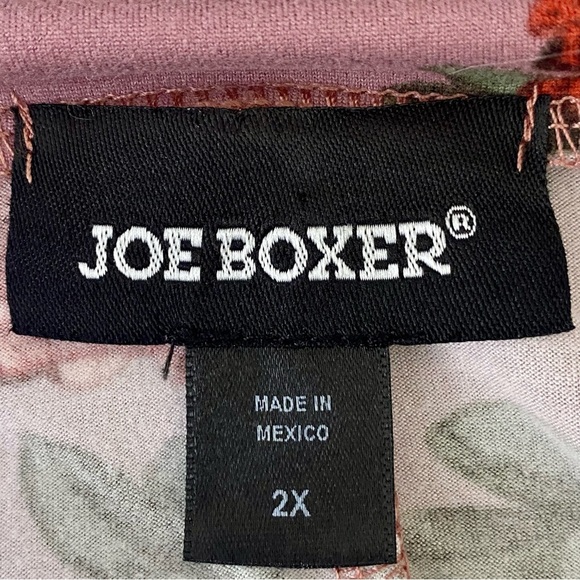 Joe Boxer A-Line Dress 2X Floral Print Lavender Keyhole Neck V-Neck Short Sleeve - Picture 7 of 9